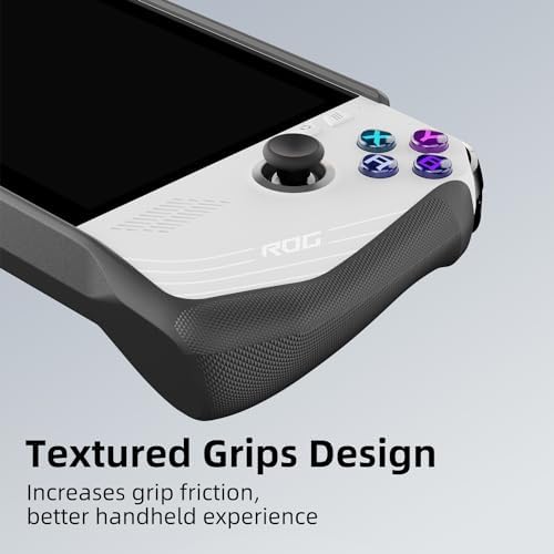 Skull & Co. GripCase Ally for ROG Ally (2023 Model): A Soft Protective Case with Textured Grips Full Protection and Stand, Shock-Absorption Non-Slip and Anti-Scratch Cover Design - Black - Image 4