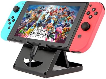 Nintendo Switch Stand/Switch LITE Stand,Foldable,Adjustable and Portable table play stand for N-switch console playing and charging,Compatible with ipad/ Mini/iPad Pro Air, smartphone and kindle by Gbrand