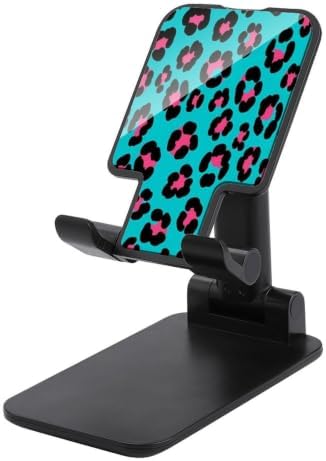 Desktop Adjustable Cheetah Mint Green Leopard Cell Phone Stand by Unknown