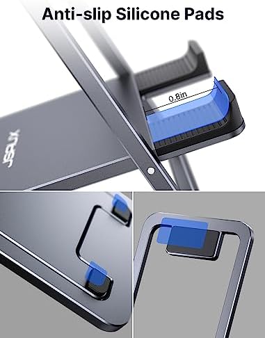 JSAUX Universal Tablet Stand, Fold-Flat Adjustable Holder, Gray - Image 6