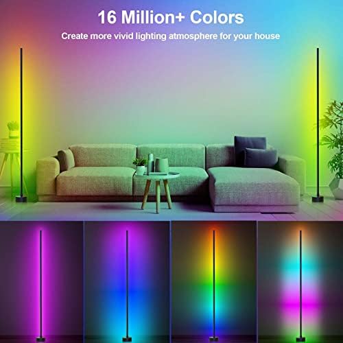 Miortior Corner Floor Lamp LED, 2-Pack Smart Corner Lamp for Living Room - Image 2