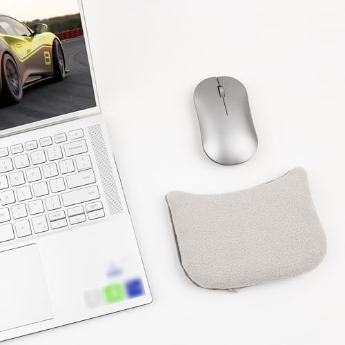 Large Mouse Wrist Rest Bean Bag, Ergonomic Mouse Support Pad Filled Ergo Beads for Computer, Laptop, PC Gaming (Gray) - Image 5