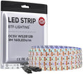 BTF-LIGHTING WS2812B LED Strip IC RGB 5mm 2020SMD DC5V 9.8FT 160LED/m by BTF-LIGHTING