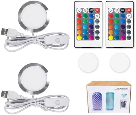 Bulto 2Pcs LED Lamp Kit 001 16 Color for Bambu Lab 3D Printing, RGB Remote Control DIY LED Light Kit - Monitor Light Bar for Bambu Lab Makerworld/Anycubic/Makeronline, 5V USB Powered by Unknown