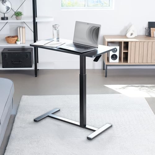 VIVO Black Mobile 32 x 16 inch Over Couch Laptop Table, CART-V02L - Image 2