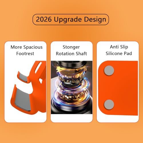 Metal Tablet Stand Holder Adjustable for iPad Kindle Tab, Orange - Image 6