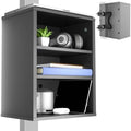 VIVO Black Clamp-on Desk Leg Shelving Unit, Storage Shelves, DESK-SHELF3CL by Unknown