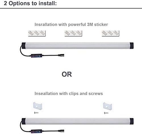 Dimmable Under Cabinet Lighting, Color Temperature Changing LED Light Bar, Daylight to Warm White Lights, Remote Control Lamp for Desk, Counter, Closet, Room, Shelf (12 Inch) - Image 6