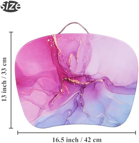 Lap Laptop Desk - Portable Lap Desk with Pillow Cushion, Fits up to 15.6 inch Laptop for Home Office Students Use as Computer Laptop Stand, Book Tablet((1-Purple Blue Splash Ink) - Image 3