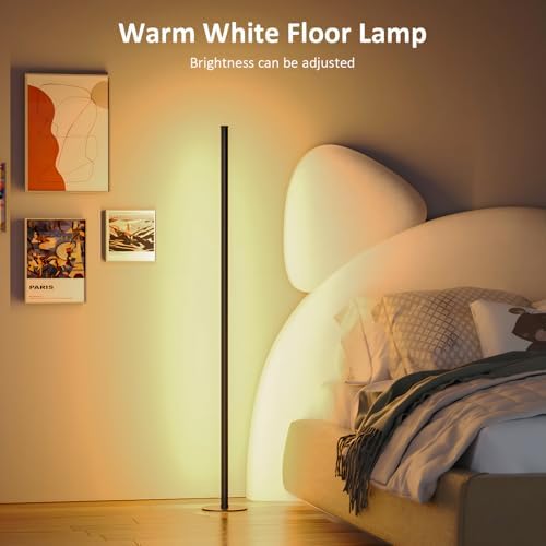 Corner Floor Lamp 1 Pair, LED Corner Lamp with Reomte, APP Control 16 Million DIY Color, Music Sync, Timing, Color Changing Ambient Lights for Living Room, Bedroom, Gaming(One Adaptor, Y Type Cord) - Image 6