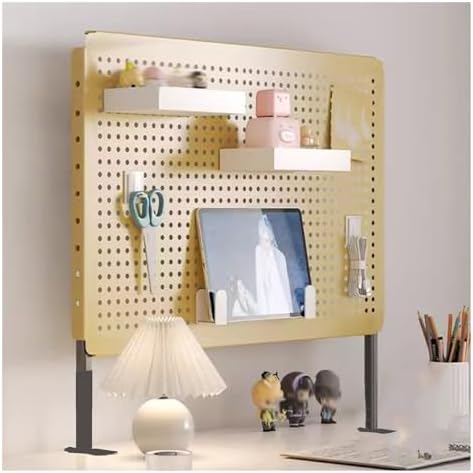 Desk Pegboards with Dual Monitor Stand and Privacy Panel - Modular Accessories for Office and Gaming by Unknown