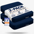 Extra Thick Stadium Seat Cushion - Bleacher Seat Cushion, Stadium Cushion | Waterproof, 2.8" Bleacher Cushions for Adults, Lightweight Stadium Seat Pad, 2-Pack Blue Portable Seat Cushion with Handle by Unknown