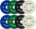 CAP 2-inch Olympic Bumper Plate Weight Set | 100-370 lbs | Multiple Colors | Storage Rack Optional by CAP