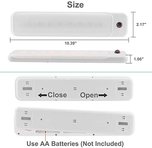 LUXSWAY LED Color Light Bar with Battery Operated,Dimmable Night Lighting, Stick On Light Bar Mulit-Color Changing for Closet,Stair,Shelf, Under Cabinet,DIY Effect - Image 5