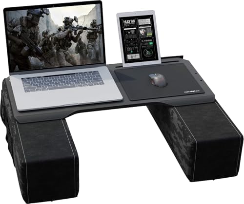 Couchmaster CYBOT, Premium Ergonomic Lap Desk for Notebooks, Sustainable Bamboo Construction, Kevlar Cushion Front, Ventilated Design, Fits Up to 17-Inch Laptops by Couchmaster