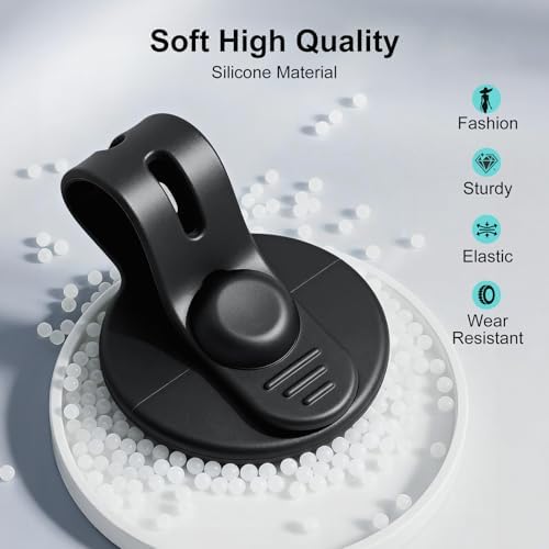 Silicone Self Adhesive Under Desk Cable Management 12Pcs - Image 4