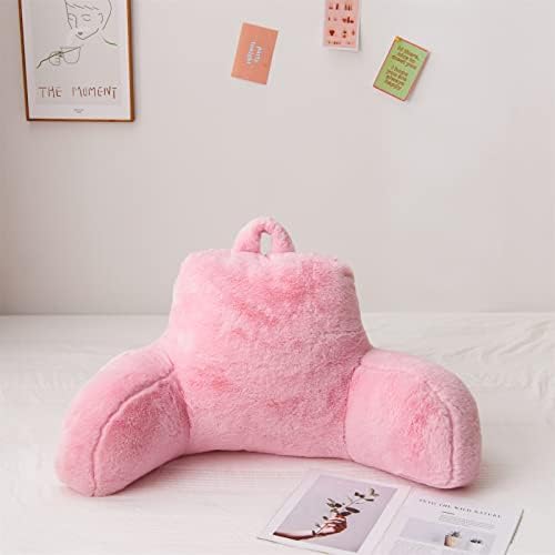 A Nice Night BabyPink Reading Pillow, 18.5" Bed Wedge Pillows with Arms - Image 3