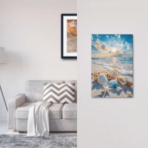 Decorative Light Switch Cover Plate Beach Starfish Seashell 1 Gang No Device Single Blank Outlet Covers Wall Plate Summer Sea Ocean Switchplate Covers Dimmer Faceplate for Bedroom Decor - Image 7