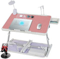 iXTRA Adjustable Laptop Lap Desk with Cooling Fan USB Light for Adults 60x40cm,Pink by IXTRA
