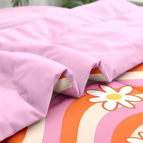 Pamnest Full Comforter Set with Sheets, 7 Pieces Daisy Retro Bedding - Image 5
