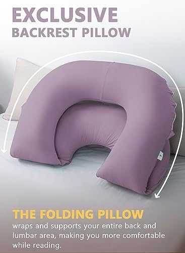 INSEN Reading Pillow, Back Pillow for Sitting in Bed and Couch, Gaming Pillow for Adults, Sit Up Support for Bed - Image 5