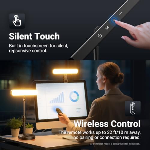 NEEWER Basics Desktop LED Light Kit with 11" Stand/Monitor Clamp, 2 Pack(12W) CRI95 Bi Color Video Conference Zoom Lighting for Laptop Computer Webcam, Compatible with iPhone Video Recording, L10 - Image 5