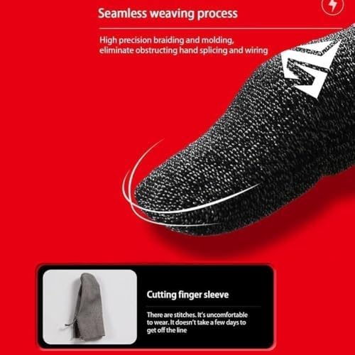 1 Pair for Pubg Mobile Games Gaming Finger Sleeve Breathable Fingertips Sweatproof Fingertip for Mobile Cove Slip, Gaming Accessories (Purple) - Image 7