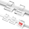 TidyHelper 100 PCS Outdoor Light Clips Clear, Small & Large Cable Clips by TidyHelper