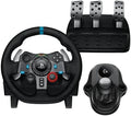 Logitech G29 Driving Force Racing Wheel and Pedals, Force Feedback, Real Leather + Logitech G Driving Force Shifter - For PS5, PS4 and PC, Mac - Black by Unknown