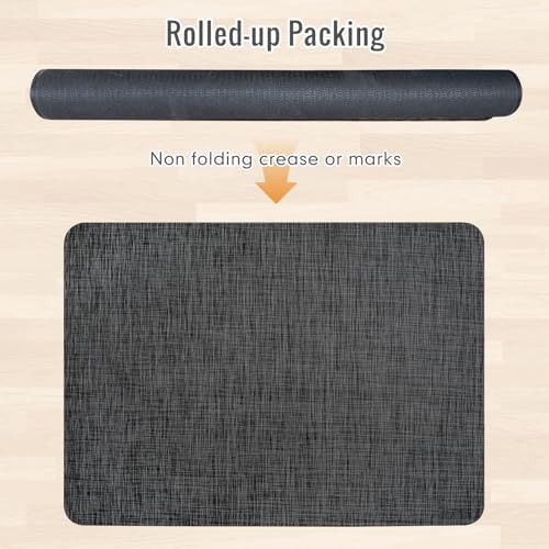 Office Chair Mat for Hardwood Floor 36x48 Inch, Non-Slip Heavy Duty Floor Protector, Easy Glide PVC Mat for Rolling Chairs, Ideal for Wood Tile & Hard Floors(Black) - Image 6