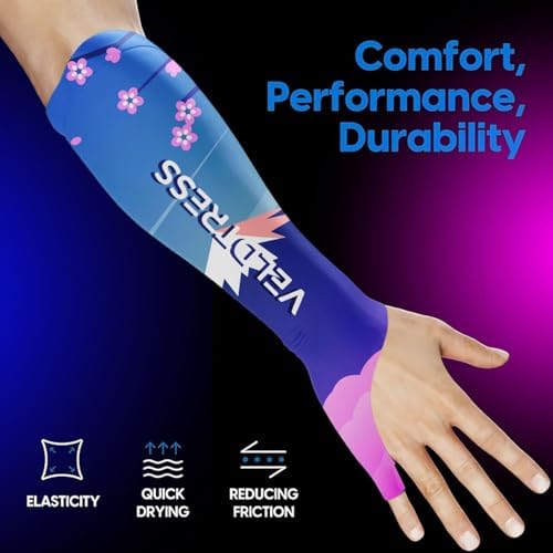 Gaming Arm Sleeve for PC Gamers - Breathable Wrist & Forearm Support, Ideal for FPS Aiming, Koi & Sakura Designs - Image 2