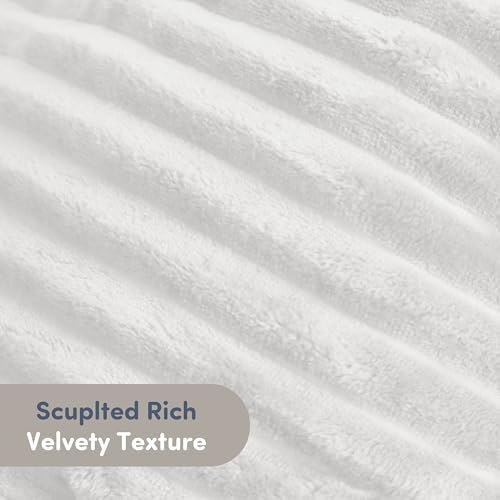 Nestl Reading Pillow with Shredded Memory Foam, Luxe Cut Plush Back Pillow for Sitting Up in Bed, Back and Arms Adjustable Support for Adult & Teens, Backrest Pillows with Washable Cover White - Image 4