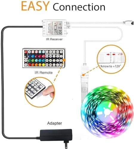 phopollo Led Strip Lighting Color Changing 32.8ft Flexible 5050 RGB - Image 6