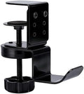 Heavy Duty Desk Hook Clamp, Carbon Steel 360° Rotating Under Desk Headset Stand Holder Clamps Adjustable Hook Clamp on Hanger Office Gaming Accessories for Headphone Purse Umbrellas (Black) by Unknown