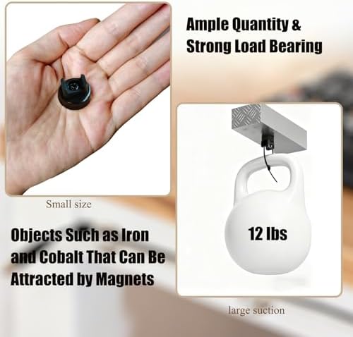 Magnetic Cable Zip Tie Mounts, 25 Pcs Magnets with 100 Pcs Cable Zip Ties, Multipurpose Cable Holder Magnets Magnetic Wire Management Bases with Heavy Duty Zip - Image 5