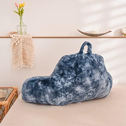 A Nice Night Navy Reading Pillow, 17" Bed Wedge Pillows with Arms - Image 6