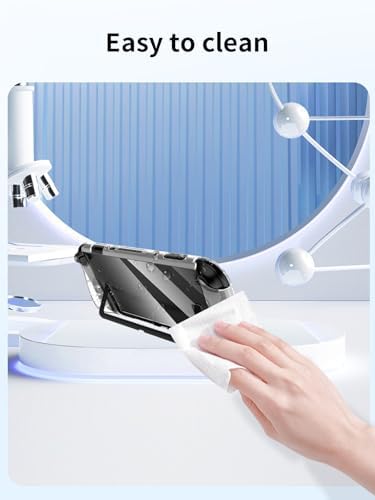 Case for Nintendo Switch 2 Handheld Gaming Console,BOVUGAC High Transparency Soft TPU Shockproof with Stand-Clear - Image 5