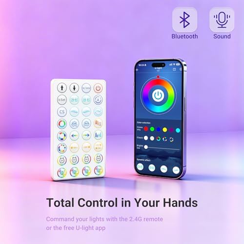 RGB Hexagon Lights with Music Sync Mode 358+ Color Changing LED Lights - Image 3