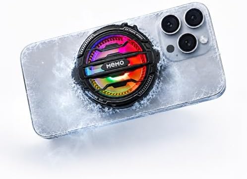Thermoelectric RGB TurboFan Phone Cooler (Peltier Effect Semiconductor Technology) with Magnet & Autometic Temperature Control, USB Type-C, Mini Fan and Small Cooler for Tablets and Smartphones - Image 3