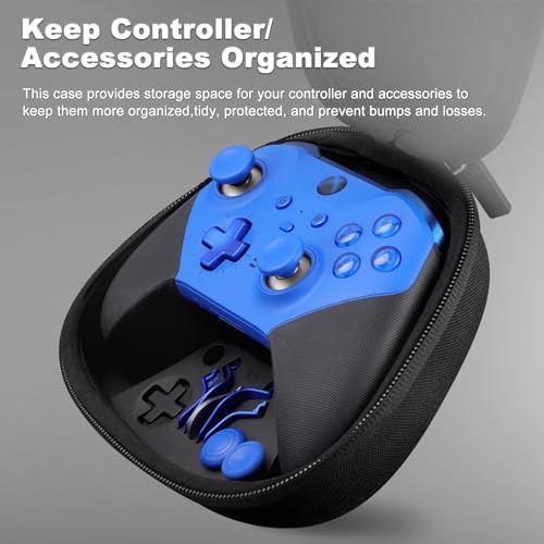 Complete Component Pack for Xbox Elite Controller Series 2 - Accessories Includes 1 Controller Carrying Case, 1 Charging Dock, 4 Thumbsticks, 4 Paddles, 1 Adjustment Tool and 1 Charging Cable(BLUE) - Image 2