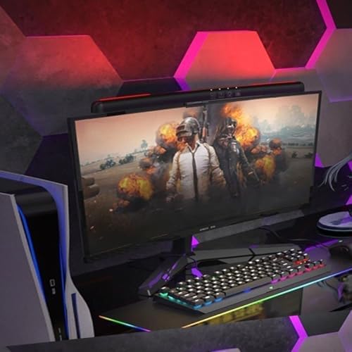 Computer Monitor Light Bar Curved Screen Hanging Light with RGB Colorful Ambient Light Four Modes Touch Control Eye Protection LE13 B - Image 3