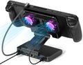 Adjustable Stand Steam Deck Docking Station with RGB Light Cooling Fan by ZONGALL