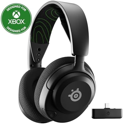 SteelSeries Arctis Nova 5X Wireless Multi-System Gaming Headset — Neodymium Magnetic Drivers — 100+ Audio Presets — 60 HR Battery — 2.4GHz or BT — ClearCast Gen2.X Mic — Xbox, PC, PS, Switch, Mobile by Unknown