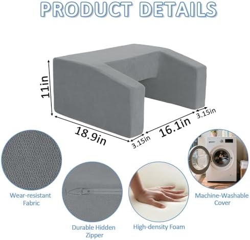 Lap Pillow Desk - Gaming Pillows for Lap, Multi-Functional Reading&Book Pillow and Machine Washable Desk Pillows for Napping, Work & Sofa Couch Use - Image 6