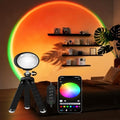 Sunset Lamp with App Control – 360° Rotatable Multicolor Sunset Projector, 16M Colors, Perfect for Bedroom Decor, Photography, TikTok Live, Parties & Gifts by Easeking