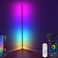Corner Floor Lamp, 60”Smart RGB LED Floor Lamp with App and Remote Control,High Brightness Led,16 Million Colors, Music Sync, Timer Setting, Mood Lighting,Ideal for Living Rooms, Bedrooms. by Unknown