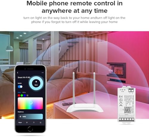 BTF-LIGHTING C04W WiFi Controller for 5pin RGBW(+ R G B W) LED Strip - Image 4