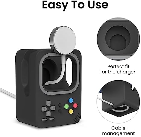Delidigi Silicone Charger Stand Dock for Apple Watch All Series - Image 4