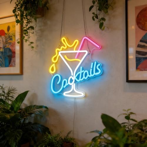 Cocktail Neon Sign Bar Neon Light Wall Decor Home Bar Party Lounge Decor - Image 4