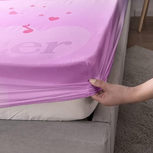 HOSIMA African American Black Girl Twin Fitted Sheet with 2 Pillowcases. - Image 6